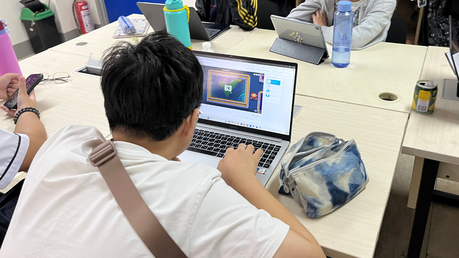 Juho Kim, MYP 4 learner at PCIS in Cavite, engaged in academic learning after earning Bronze in the IAAC 2026